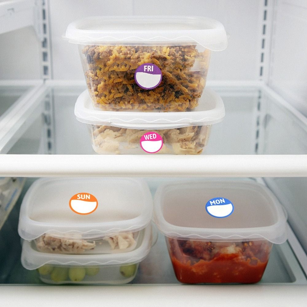 New Paper Week Stickers 500 Pc - Food Storage Label ulasan dan harga