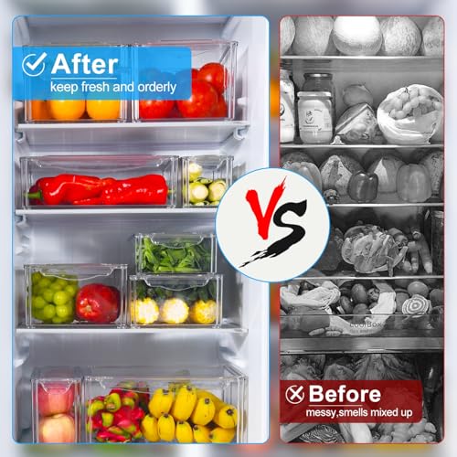 14 Pack Fridge Organizer, Stac - Food Storage Eco Friendly ulasan dan harga