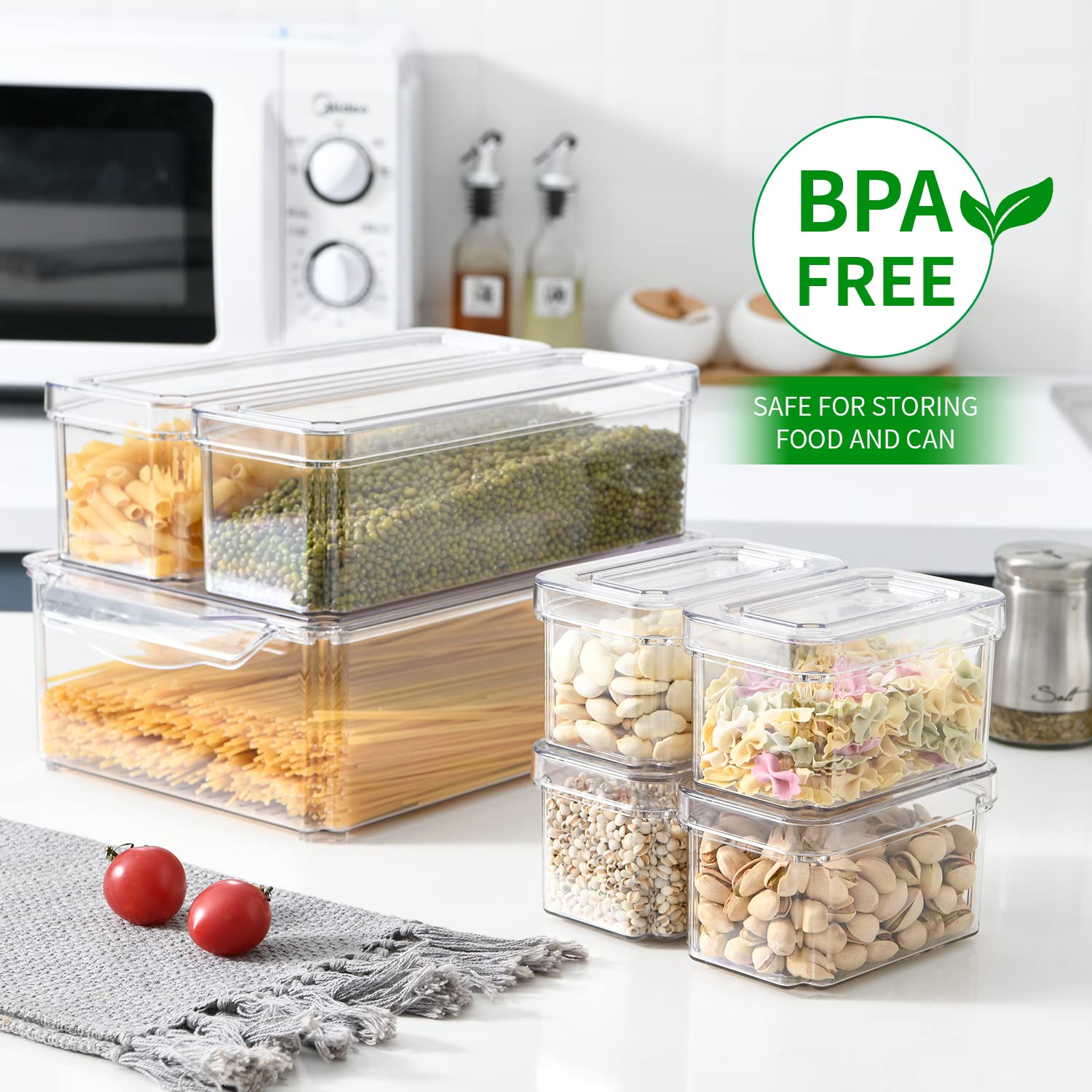14 Pack Fridge Organizer, Stac - Food Storage Eco Friendly ulasan dan harga