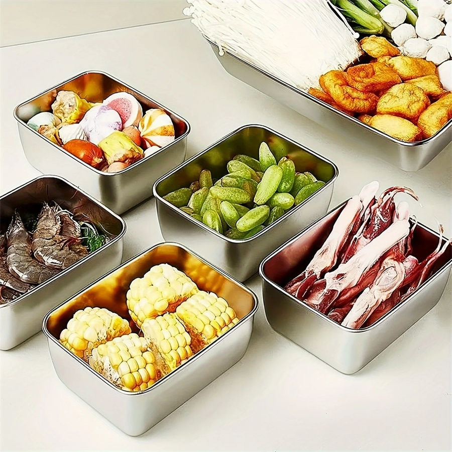 1/3/5pcs Stainless Steel Food  - Food Storage Eco Friendly ulasan dan harga