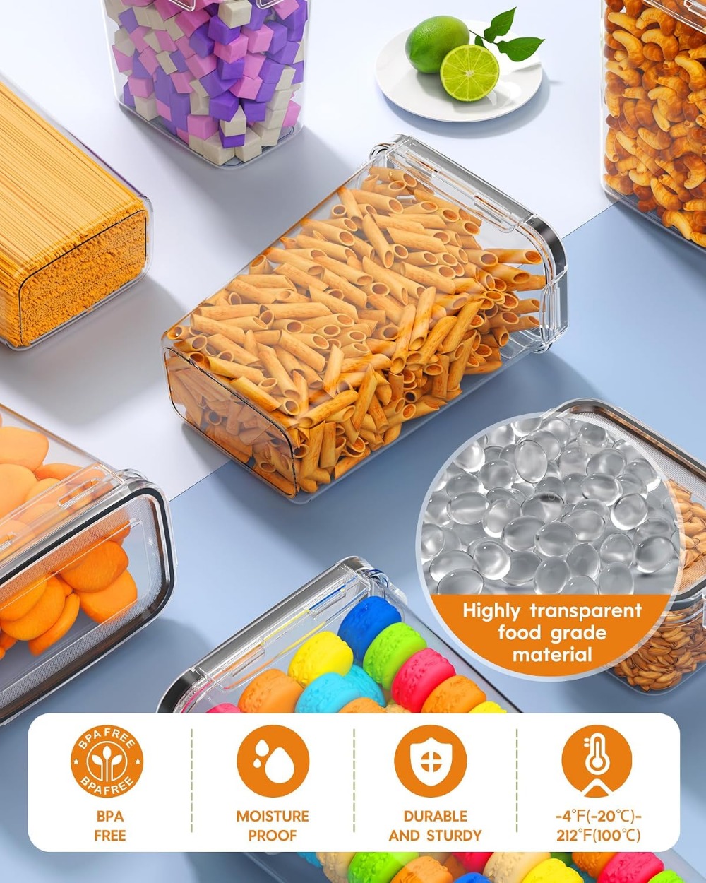 24 PCS Airtight Food Storage C - Food Storage Label ulasan dan harga