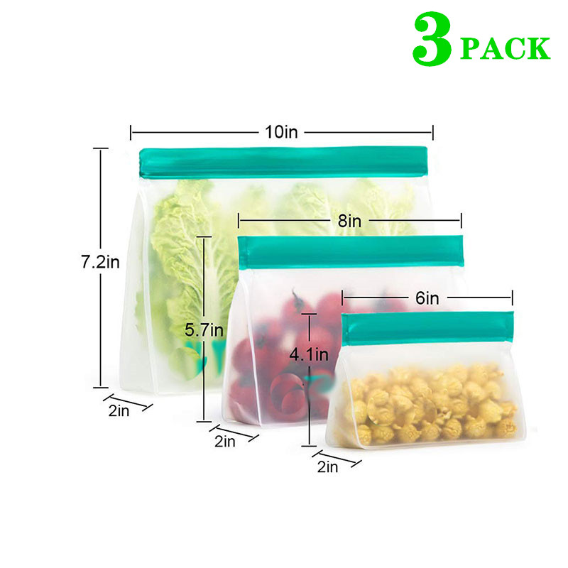 Reusable Food Storage Bag Upgr - Food Storage Zipper Bags ulasan dan harga
