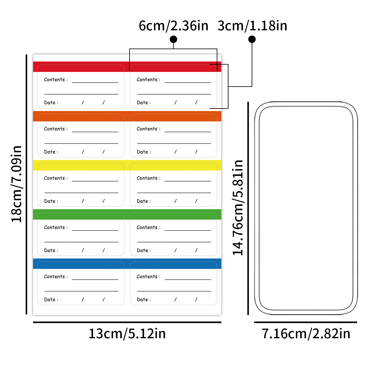 10 Sheets/Pack Freezer Labels  - Food Storage Label ulasan dan harga
