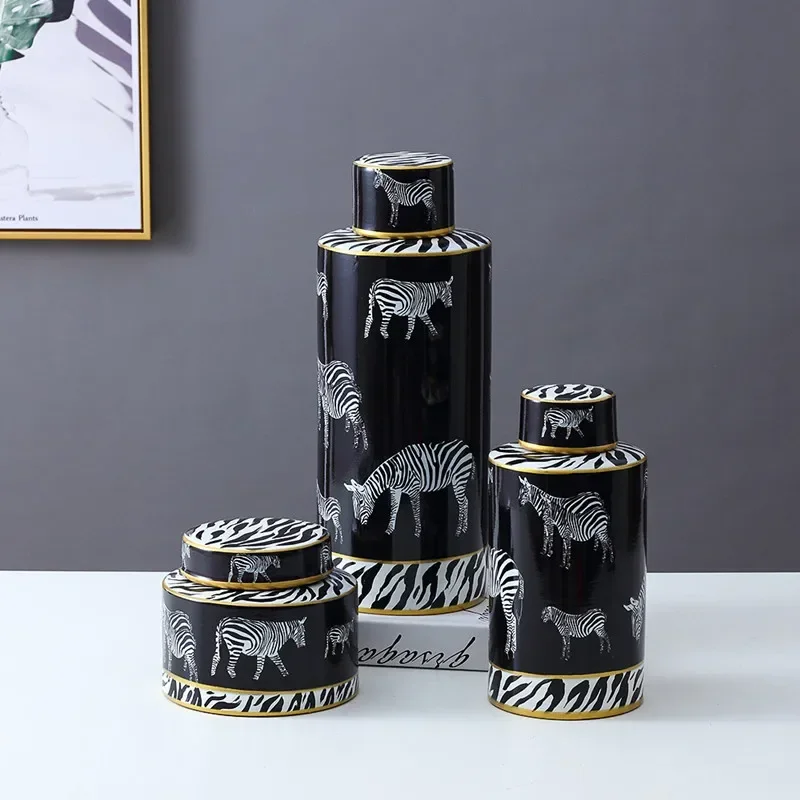 Modern Home Decoration, Cerami - Zebra Food Storage ulasan dan harga
