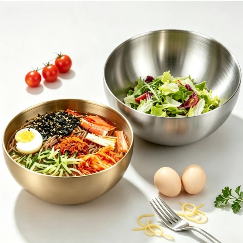 Stainless Steel Mixing Bowls M - Food Storage Eco Friendly ulasan dan harga
