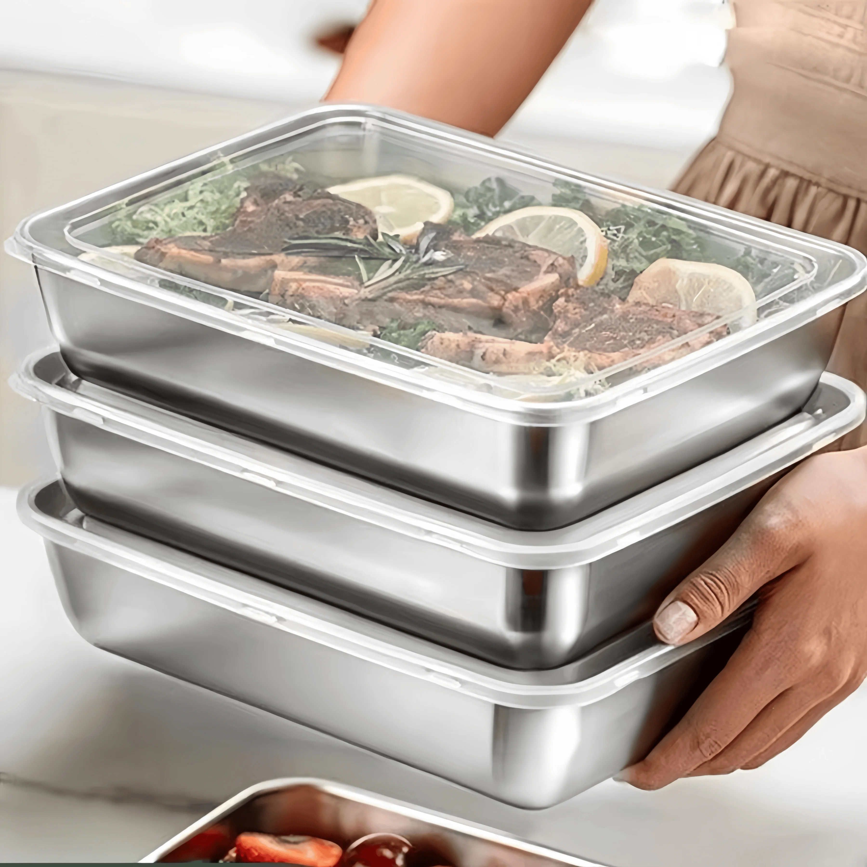Stainless Steel Sealed Lunch B - Food Storage Refrigerator ulasan dan harga